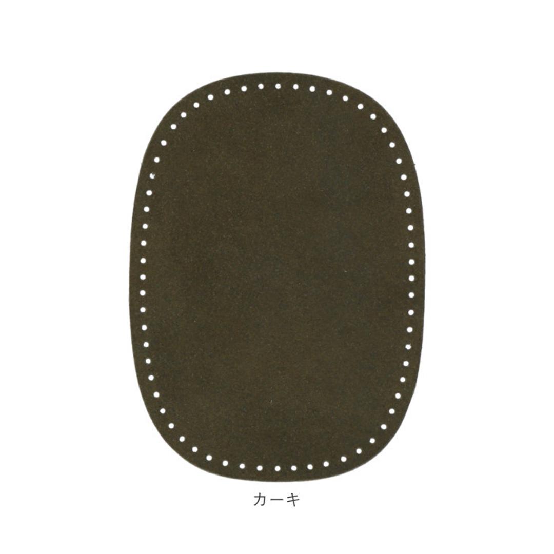 本革 ひじあて 肘あて 補強 2枚入 通販 補修シート 補修布 補修テープ エルボーパッチ リメーク 補修 肘宛 カンタン補修 縫い付け アイロン接着 型紙付き パンツ シャツ ジャケット KAWAGUCHI 河口 カワグチ ハンドメイド 手芸 手作り 親子 お揃い 黒 ・