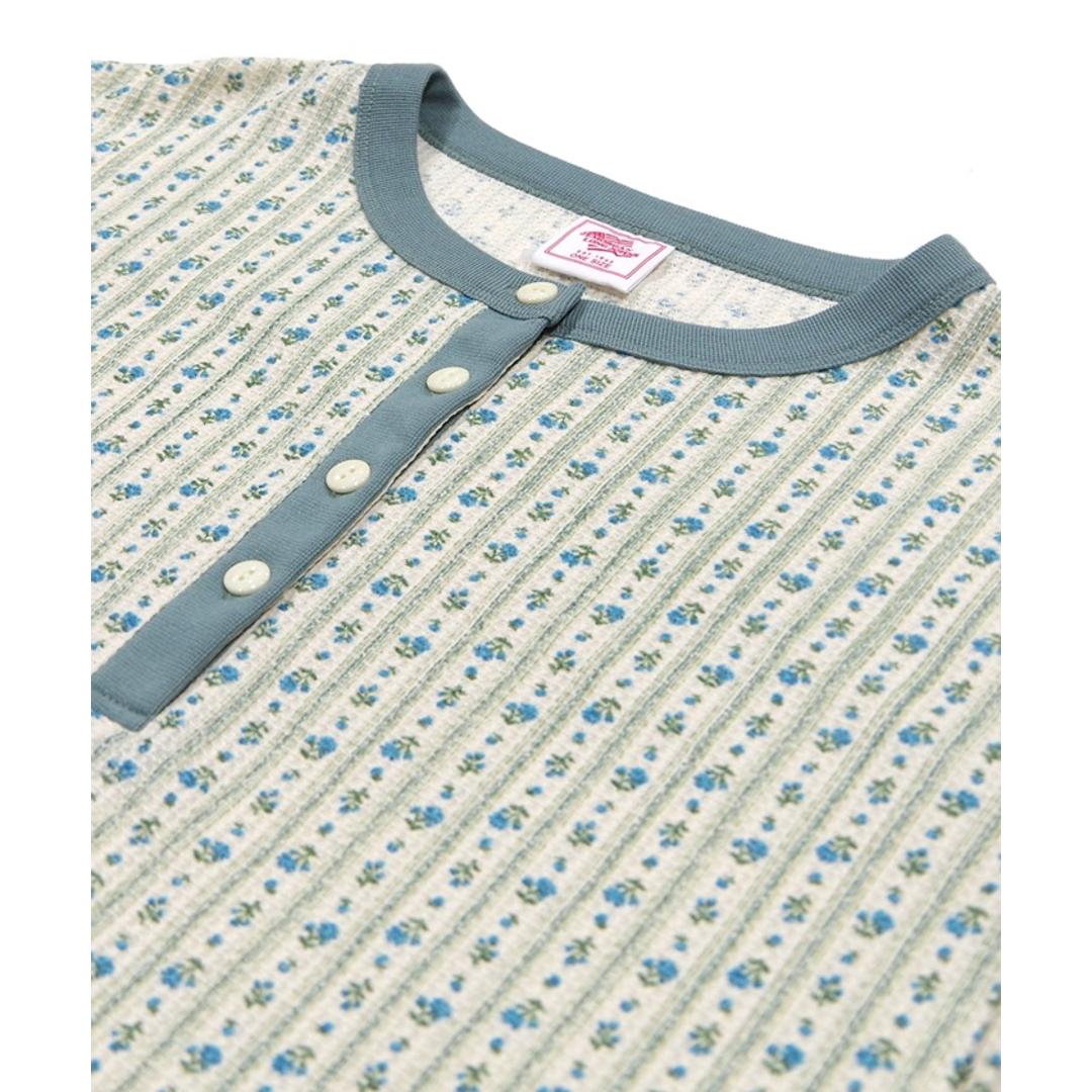 JEMORGAN サーマル レディース 通販 ジェーイーモーガン JE130-59S クレリック ヘンリーネック ワッフル ロンT Tシャツ 長袖Tシャツ カットソー 長袖 トップス ワッフル生地 パック入り おしゃれ シンプル レディースファッション ピンク(34) ・