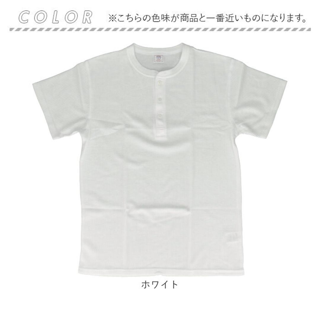 JEMORGAN ワッフル JE197-22S ジェーイーモーガン 通販 Tシャツ カットソー 半袖 トップス メンズ インナー 重ね着 ワッフル生地 ヘンリーネック 夏 春夏 夏物 夏服 レディース 大きいサイズ アメカジ 男性 紳士 メンズファッション ホワイト Mサイズ