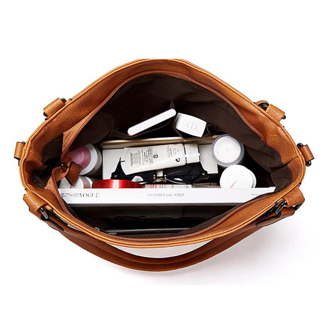 トートバッグ レディース 通勤 通販 大きめ A4 トートバック ビジネス トート 2way ショルダー ビジネスバッグ ショルダーバッグ 肩掛け 斜めがけ ビジネスバック 大容量 おしゃれ シンプル 無地 きれいめ 上品 合 ブラウン ・