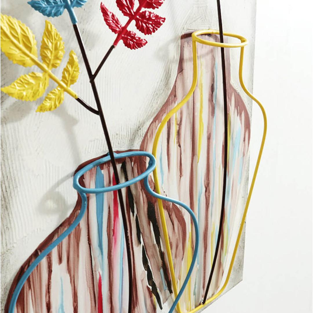 ウォールアート 壁掛け 壁飾り 通販 アートパネル ウォールデコレーション ウォールパネル アートボード 壁面装飾 壁 アンティーク調 立体 フェイクフラワー アイアン雑貨 アイアン製 アイアン 北欧 アート インテリア エレガント 玄関 リビング 部屋 花柄A ・