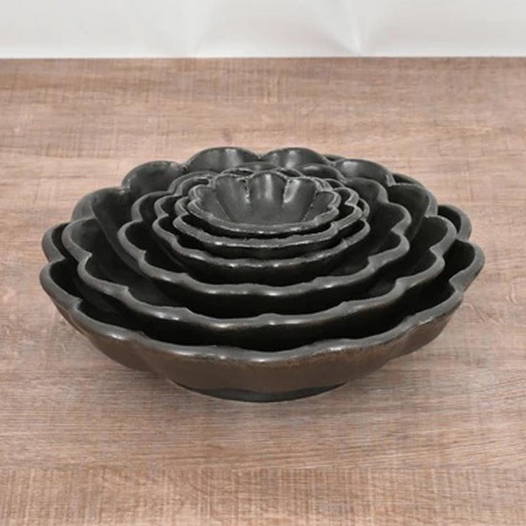 美濃焼 小鉢 通販 日本製 小皿 美濃 焼 12cm 取り皿 副菜 取皿 和食器 おしゃれ モダン かわいい 花形 花型 お花 サラダ デザート 電子レンジ対応 食洗機対応 朝食 おやつ 夕食 リンカ 12ボウル グルメスタイル キッチン用品 ホワイト ・