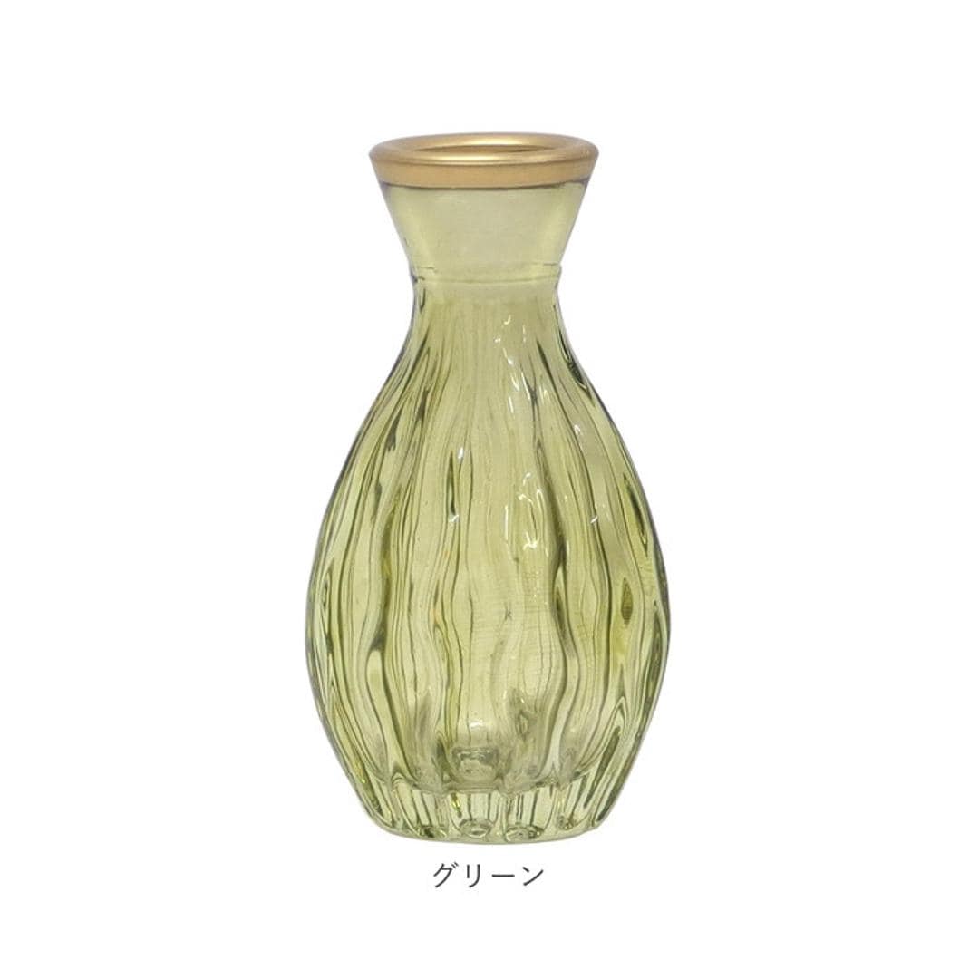 キーストーン 花瓶 通販 ゴールドリム 花器 一輪挿し フラワーベース グラスベース ガラス瓶 雑貨 生花 ドライフラワー フラワーアレンジメント ディスプレイ リビング ダイニング お祝い ギフト おしゃれ かわいい インテリア モダン シンプル シルバーリム/クリア ・