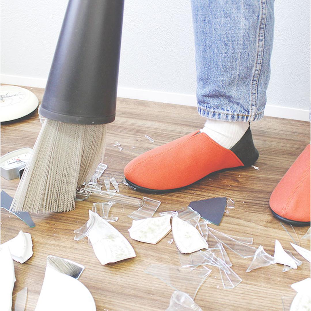 防災スリッパ 踏み抜き防止 通販 防災ルームシューズ スリッパ 防災 携帯スリッパ 折らない ルームシューズ バブーシュ 室内履き ルームスリッパ 防災グッズ 非常時 安全 ガラス片 災害 地震 避難 おしゃれ Kateva Guard KTV-G 防災用品 BE/ベージュ Mサイズ(21.5~23.5cm)