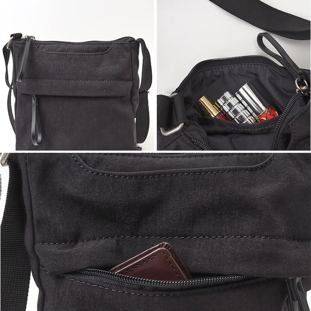 legato largo ショルダー 通販 レガートラルゴ ショルダーバッグ ミニショルダー ミニショルダーバッグ 斜め掛け 斜めがけ レディース バッグ 縦型 小さめ ナイロン LH-F3455 2way 軽い 軽量 かわいい おしゃれ GBE.グレーベージュ ・