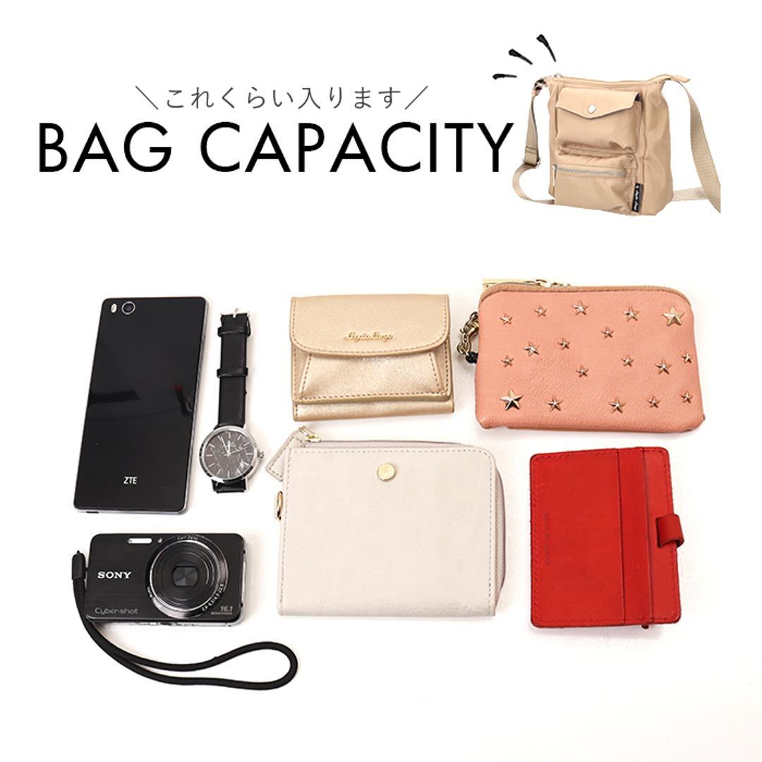 レガートラルゴ ショルダーバッグ LH-X0441 通販 LegatoLargo ショルダーバック 斜めがけバッグ ミニショルダーバッグ レディース 斜めがけ 大人 小さめ ブランド 縦長 縦型 撥水 シンプル 旅行 カジュアル ポケット多い レディースバッグ BE.ベージュ ・