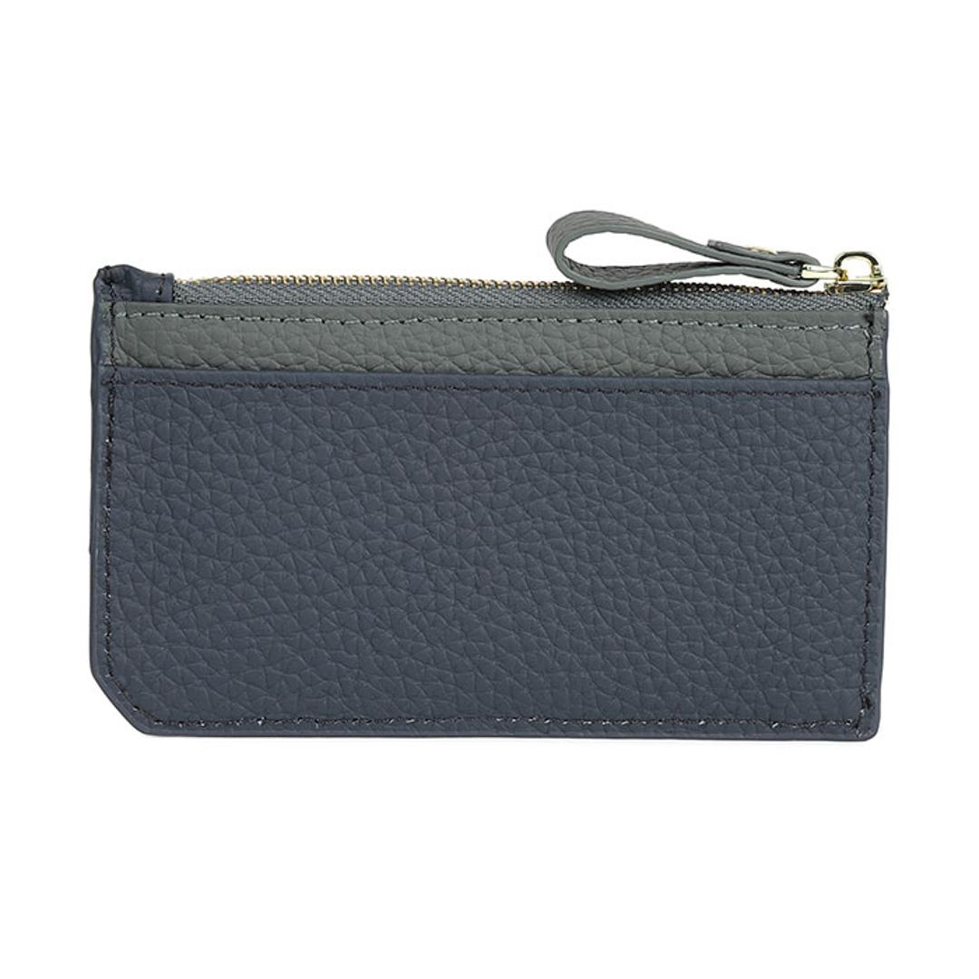 Melody メロディー カードケース レザー 12814 通販 カード入れ コイン入れ 小銭入れ コインケース お財布 財布 さいふ サイフ 牛革 ファスナーポケット カード ポケット 薄い シンプル 無地 ベーシック 男女兼用レディース メンズ ワインレッド×ブラック ・