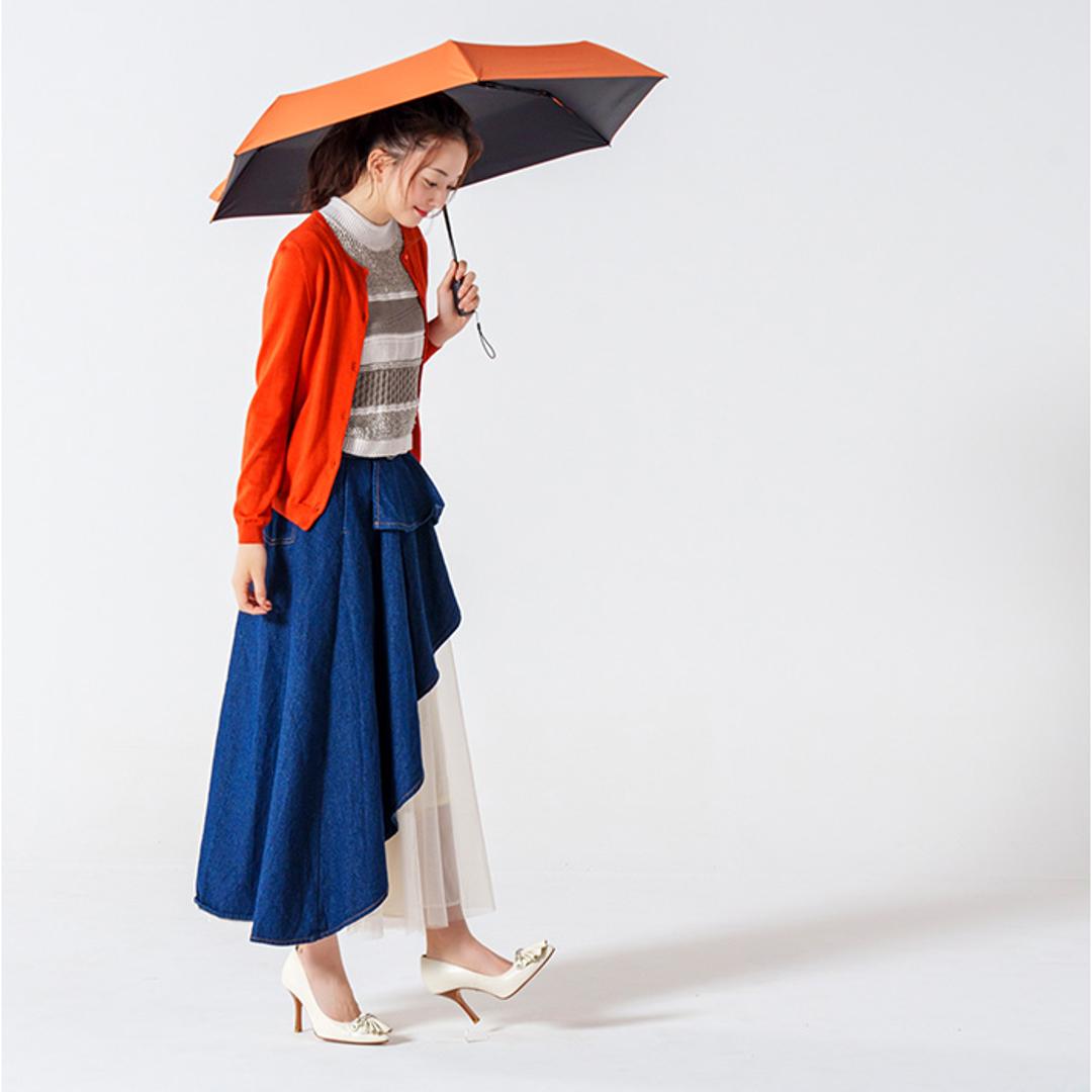 mabu 傘 マブ SMV-4223 通販 折りたたみ傘 自動開閉折りたたみ傘 晴雨兼用折りたたみ傘 晴雨兼用傘 日傘 雨傘 耐風傘 丈夫 自動開閉 軽量 軽い 50cm 50センチ レディース メンズ 女性 男性 通勤 通学 UVカット 遮光 遮熱 無地 ダイダイ ・