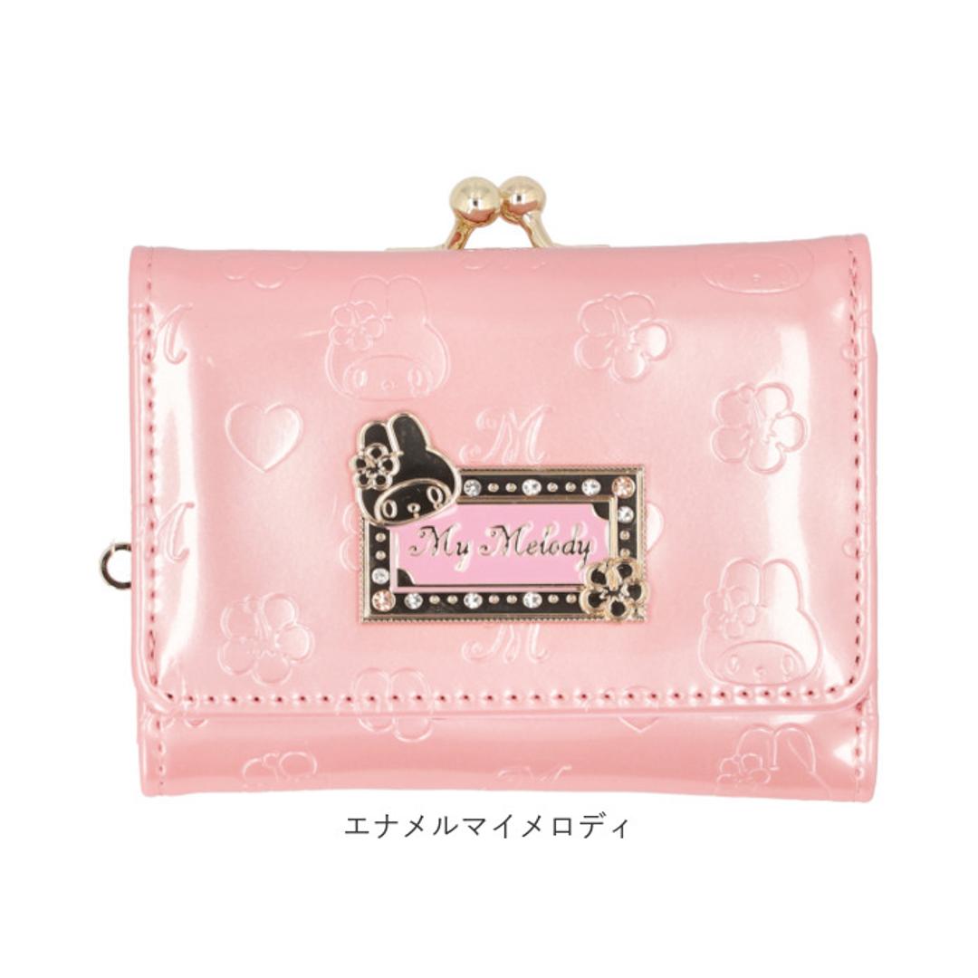 サンリオ 財布 三つ折り 通販 三つ折り財布 3つ折り財布 ミニ財布 折りたたみ財布 がまぐち財布 がま口財布 sanrio グッズ お財布 おさいふ レディース おしゃれ かわいい 女性 大人 女子 女の子 小学生 中学生 高校性 誕生日 入学祝い エナメルハローキティ ・