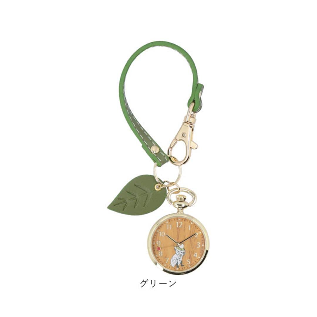 時計 キーホルダー ムーミン 通販 バッグにつける キーチェーンウォッチ ストラップウォッチ ストラップ ウォッチ かわいい おしゃれ レディース シンプル 中学生 高校生 20代 30代 40代 アナログ 受験 試験 日本製ムーブ MOM018 懐中時計 グレー ・