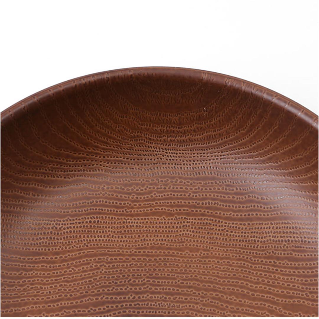 ラウンドプレート 通販 日本製 木目 直径18cm×高さ4cm 取り皿 カフェランチプレート 電子レンジ対応 食洗機対応 おしゃれ オシャレ かわいい 食器 軽い バーベキュー ギフト お祝い キャンプ アウトドア カフェ 正和 ナチュラル ・