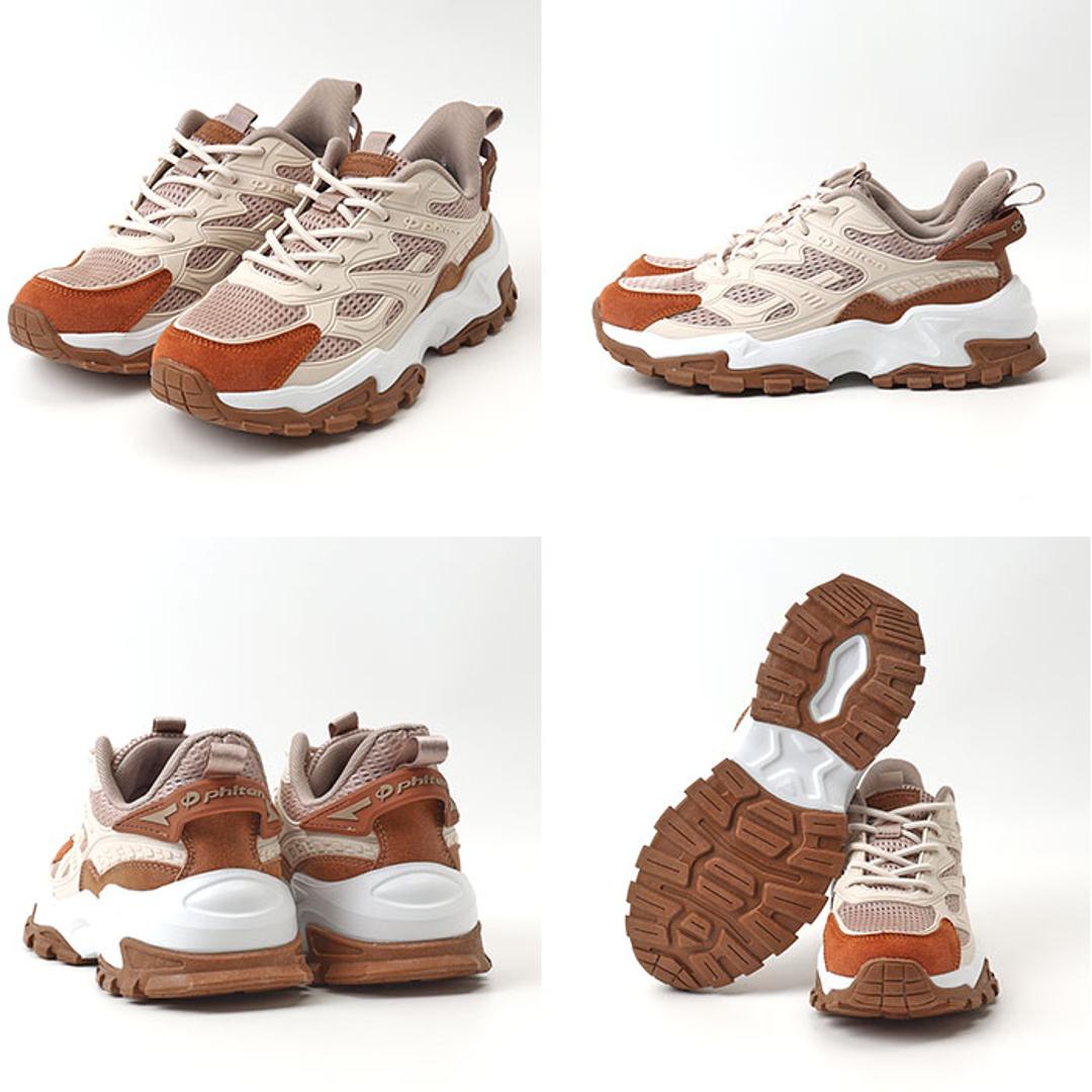 ファイテン スニーカー PHL-011 通販 phiten 靴 ファイテンスニーカー 運動靴 クツ くつ シューズ レディース メンズ 軽量 軽い 歩きやすい 履きやすい カジュアル ウォーキング 疲れにくい スリッポン 男性 女性 ウオーキング ブラウン 23cm