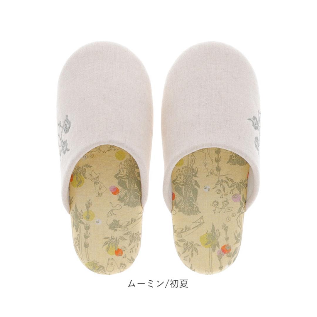 スリッパ レディース 通販 ルームシューズ キャラクター ルームスリッパ 室内履き 室内ばき 部屋ばき 室内 シューズ 洗える 北欧 綿100% コットン 来客用 ギフト 贈り物 キャラクターグッズ 生活雑貨 かわいい おしゃれ ムーミン/クッキア ・