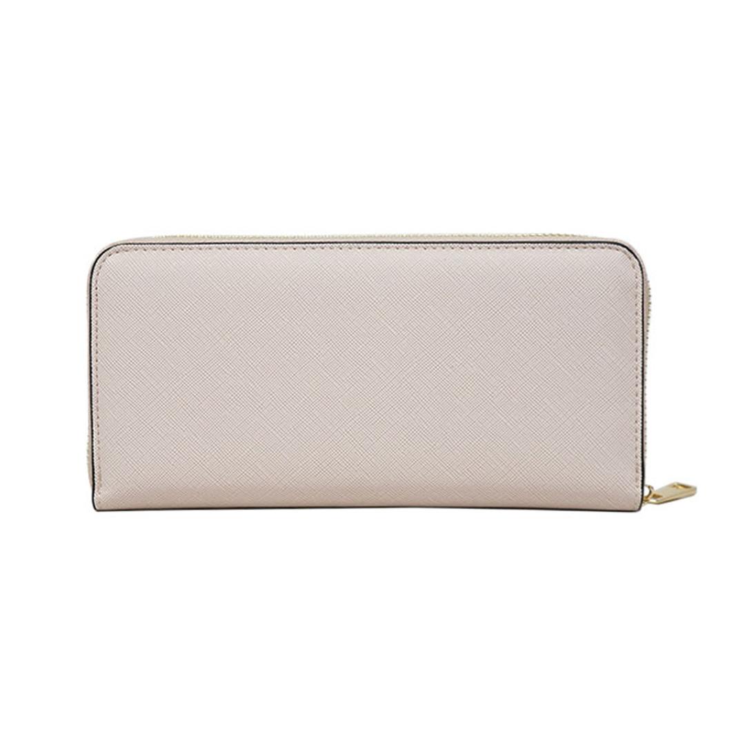 MUUMARJU 財布 RK23-0911 通販 長財布 レディース ラウンドファスナー ウォレット コインケース ながさいふ 長サイフ 束入れ 合皮 ムウマージュ おしゃれ きれいめ シンプル 大人 女性 女子 学生 くすみカラー レディース財布 ライトグレー ・