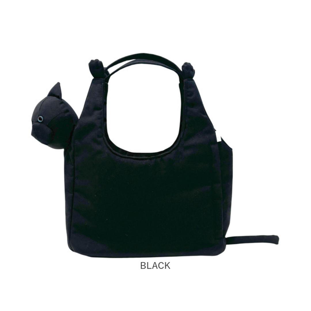 ROOTOTE ルートート トートバッグ 1034 通販 トートバック 肩掛けバッグ 手提げバッグ 肩掛けカバン てさげかばん レディース 小さめ かわいい オシャレ 可愛い おしゃれ 猫モチーフ ねこ ネコ ブラブラネコ ラウンド ROUND レディースバッグ GRAY ・