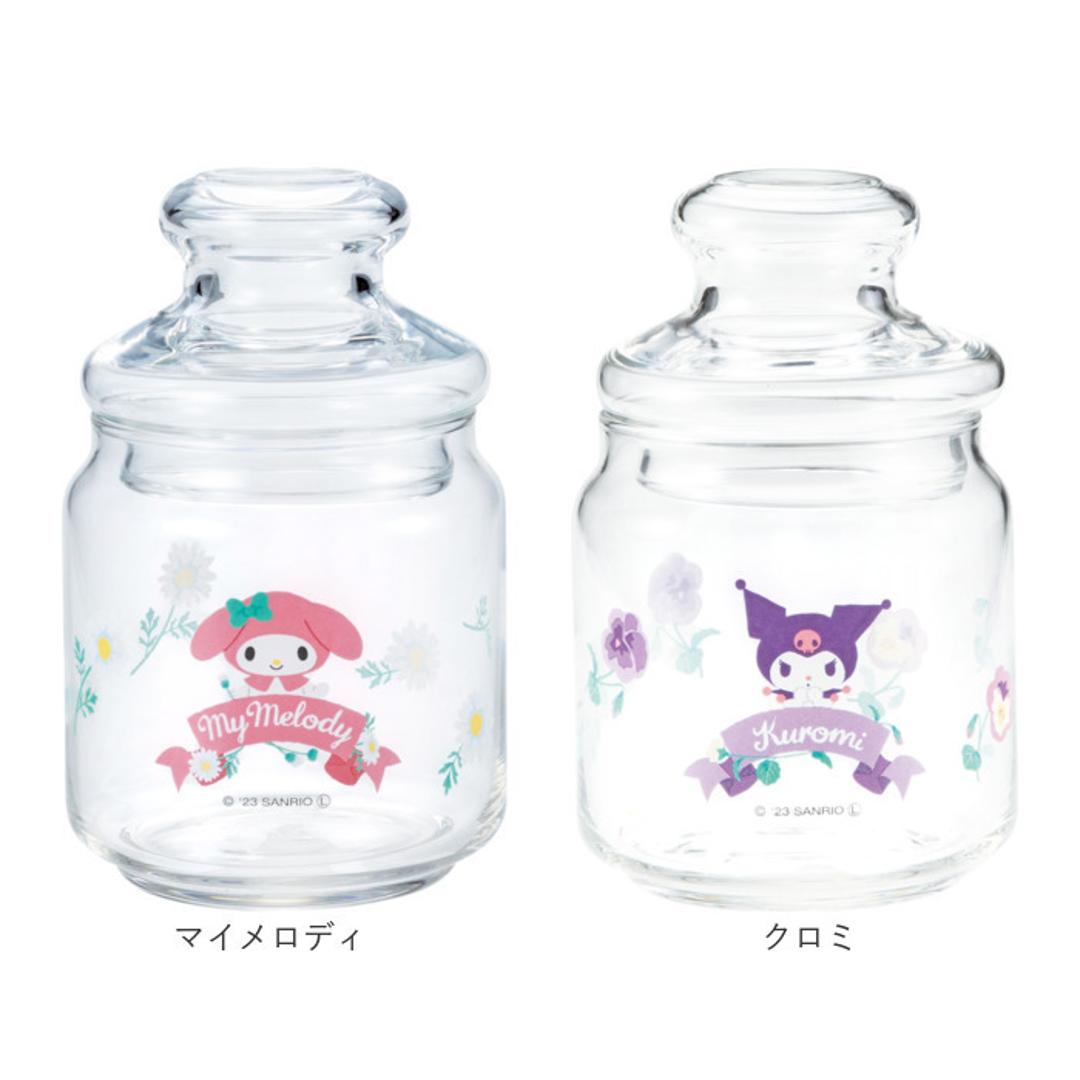 キャニスター ガラス おしゃれ 通販 ガラスキャニスター キャンディポット キャンディ ポット 小物入れ 保存容器 ガラス保存容器 ガラス容器 保存瓶 キャラクター かわいい 可愛い ガラス製 食品保存容器 調味料ケース 調味料入れ キッチン用品 カオハナハローキティ ・
