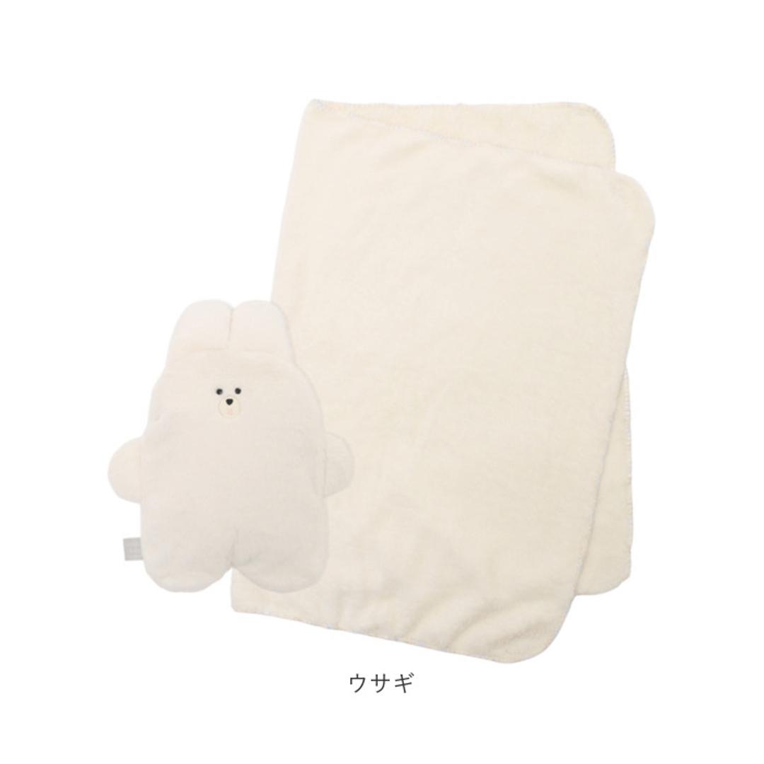 ひざ掛け ブランケット 通販 クッションインブランケット ふわふわブランケット ひざかけ 膝掛け センバドー ぬいぐるみ 暖かい 軽い あったか ふわふわ 冷房対策 70×100cm 贈り物 ギフト おしゃれ かわいい 可愛い クマ ・