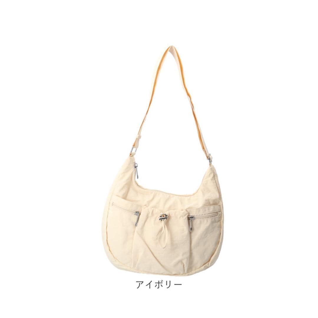 ショルダーバッグ ナイロン レディース 通販 laportadizucchero ラポルタディズッケロ 肩掛け 斜めかけ 斜め掛け ナイロンショルダーバッグ 柔らかい やわらかい 軽量 おしゃれ かわいい 通勤 通学 大人 女性 お出掛け ギフト 贈り物 ブラック ・