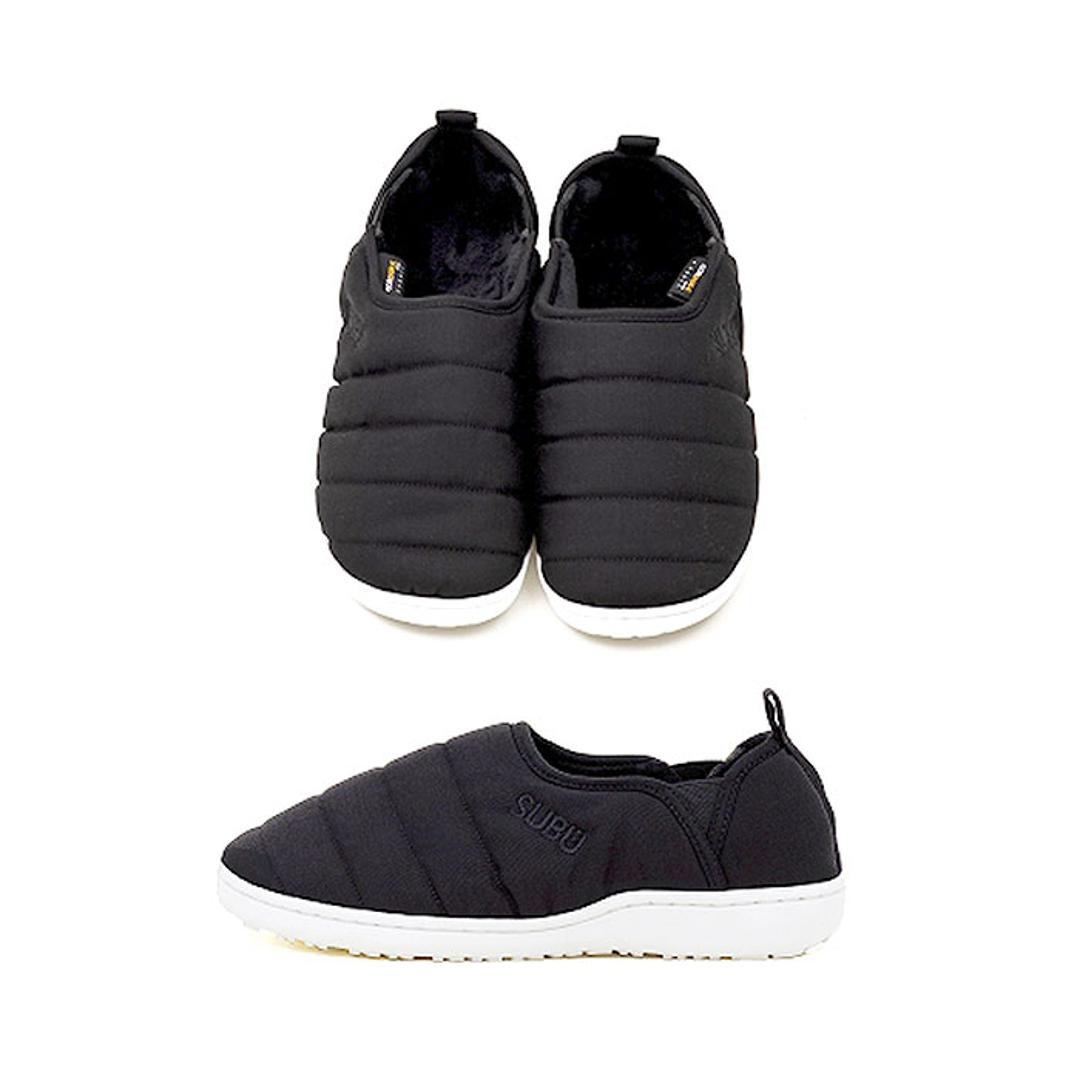 SUBU スブ サンダル 冬 通販 冬用サンダル 暖かいサンダル スリッポン 外履き かかとあり 起毛加工 クッション 暖か 暖かい 軽い 軽量 冬用 キルティング amp スブアンプ レディース メンズ ユニセックス 男女兼用 オフィス おしゃれ モノブラック 【即日発送】22-23.5cm