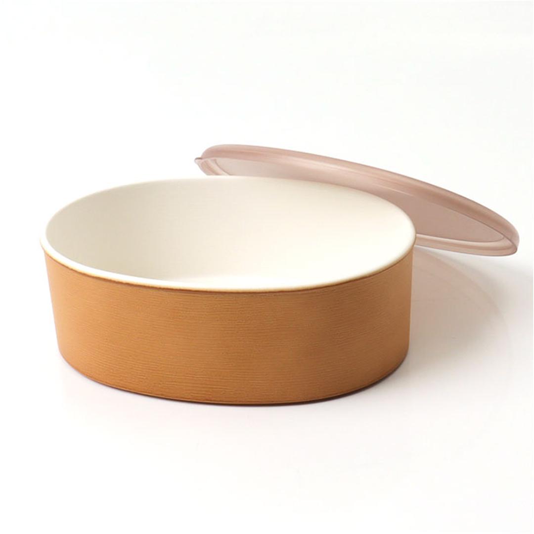 弁当箱 わっぱ風 通販 日本製 お弁当箱 保存容器 450ml ランチボックス 小判型 1段 オーバル フードコンテナ わっぱ保存容器 おかず入れ レンジOK 食洗器対応 わっぱ風お弁当箱 レディース おしゃれ かわいい 男性 女性 ギフト 贈り物 白木 ・