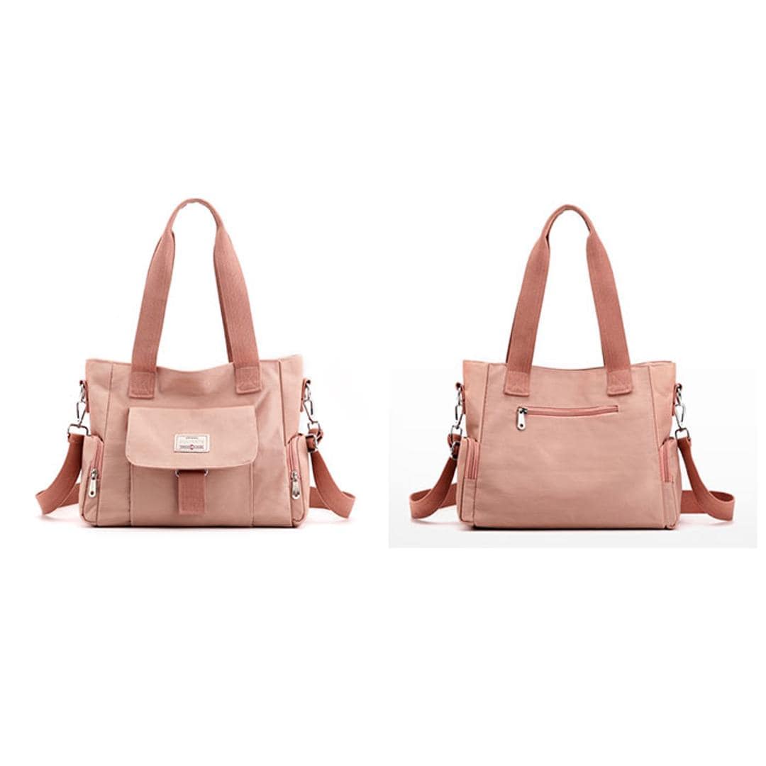 トートバッグ 斜め掛け レディース 通販 トートバック ショルダーバッグ ショルダーバック 斜め掛け 肩掛け ショルダー トート 手提げ 2way 軽量 大容量 撥水 A4 ナイロン おしゃれ 大人 通勤 通学 パープル ・