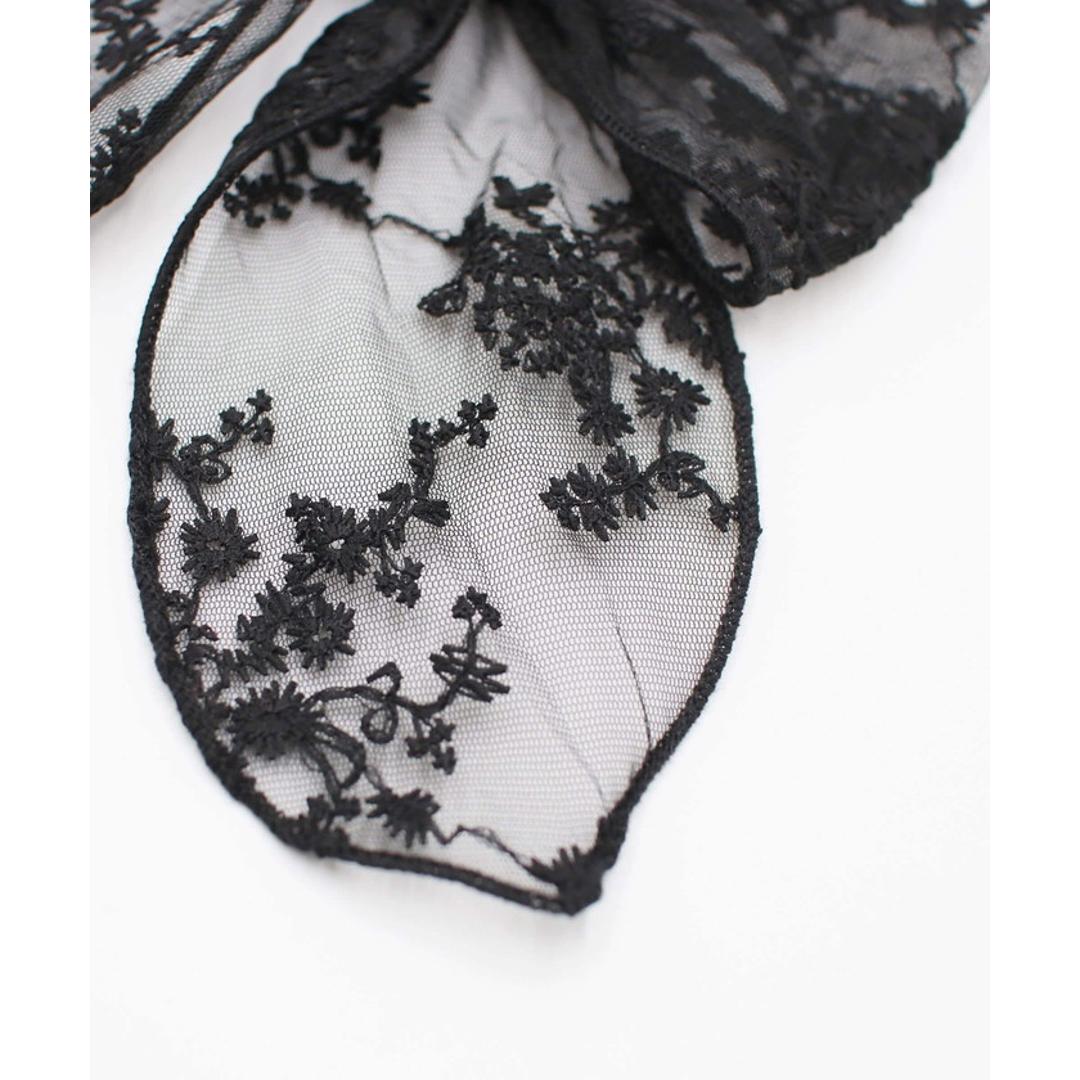 Rora キッズ ヘアゴム リボン 通販 レース 48182102 ケイティ総レース立体リボンヘアゴム 大きめ 女の子 大人っぽい 卒園式 入学式 結婚式 発表会 オシャレ 可愛い おしゃれ かわいい ヘアアレンジ ヘアーアクセサリー ヘアアクセサリー キッズファッション ブラック フリー