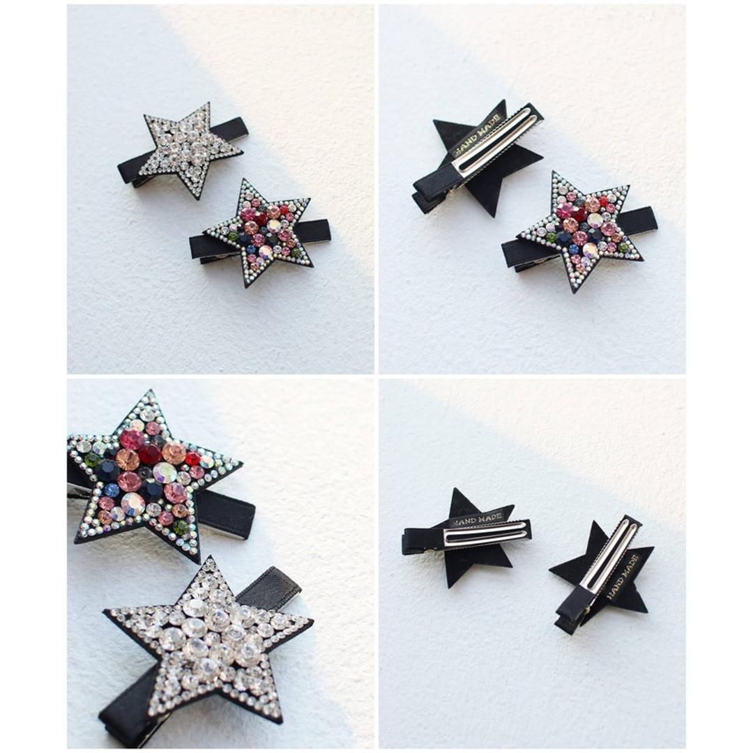 Rora ヘアクリップ キッズ 通販 ヘア クリップ 48472102 プラハジルコニアスターヘアクリップ 星 キラキラ 子供 女の子 卒園式 入学式 結婚式 発表会 かわいい オシャレ 可愛い ヘアアレンジ ヘアーアクセサリー ヘアアクセサリー キッズファッション クリスタル フリー