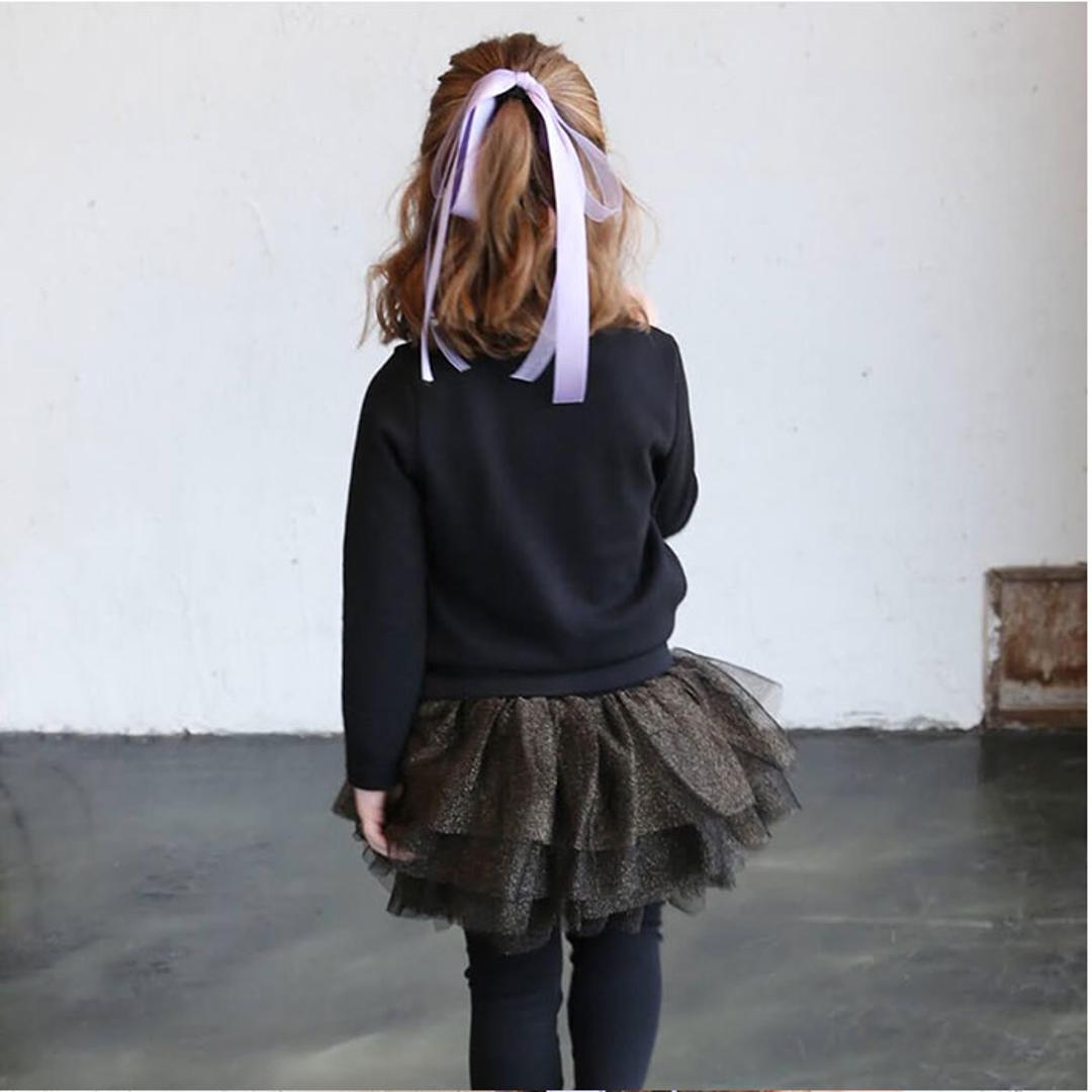 Rora スカート キッズ 女の子 通販 スカートパンツ 64042302 スカッツ レギンス付きスカート チュチュスカート チュールスカート キラキラ ふんわり パーティー イベント かわいい オシャレ 可愛い おしゃれ ボトムス 子ども服 子供服 キッズファッション ブラックゴールド 100cm
