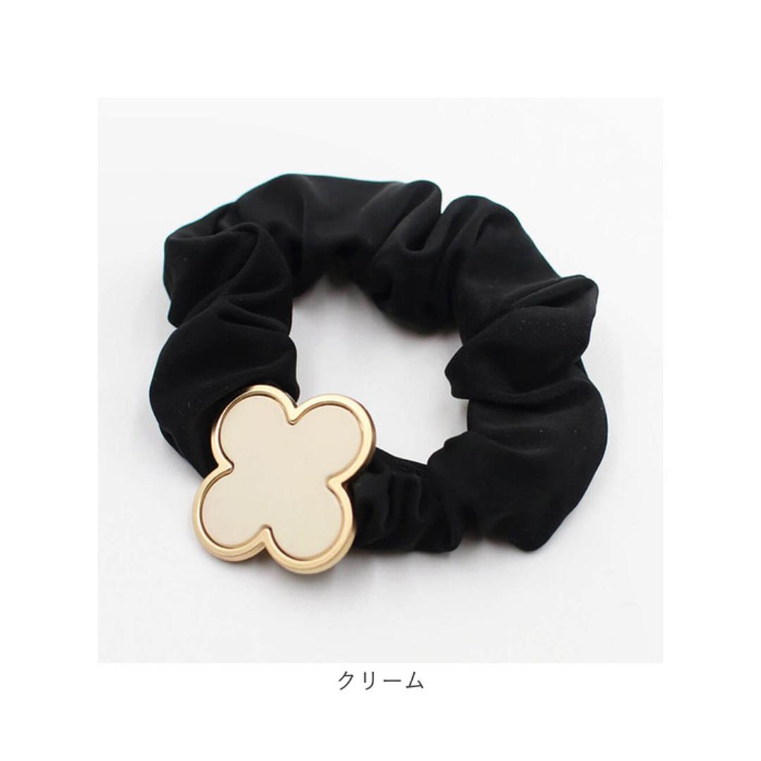 ヘアゴム 子供 クローバー ベロア 通販 シュシュ 髪飾り キッズ 子ども 女の子 卒園式 入園式 入学式 卒業式 フォーマル 結婚式 ピアノ発表会 かわいい おしゃれ シンプル 可愛い ヘアアレンジ ヘアーアクセサリー ヘアアクセサリー キッズファッション ブラック フリー