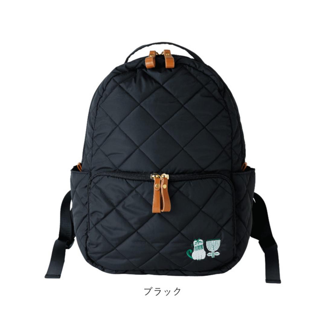 fikalycka リュック フィーカリュッカ 通販 リュックサック ミニリュック キルティングリュック バックパック デイパック レディース 小さめ おしゃれ かわいい ナイロン 通勤 旅行 猫グッズ ネコ ねこ fika lycka レディースバッグ カーキ ・