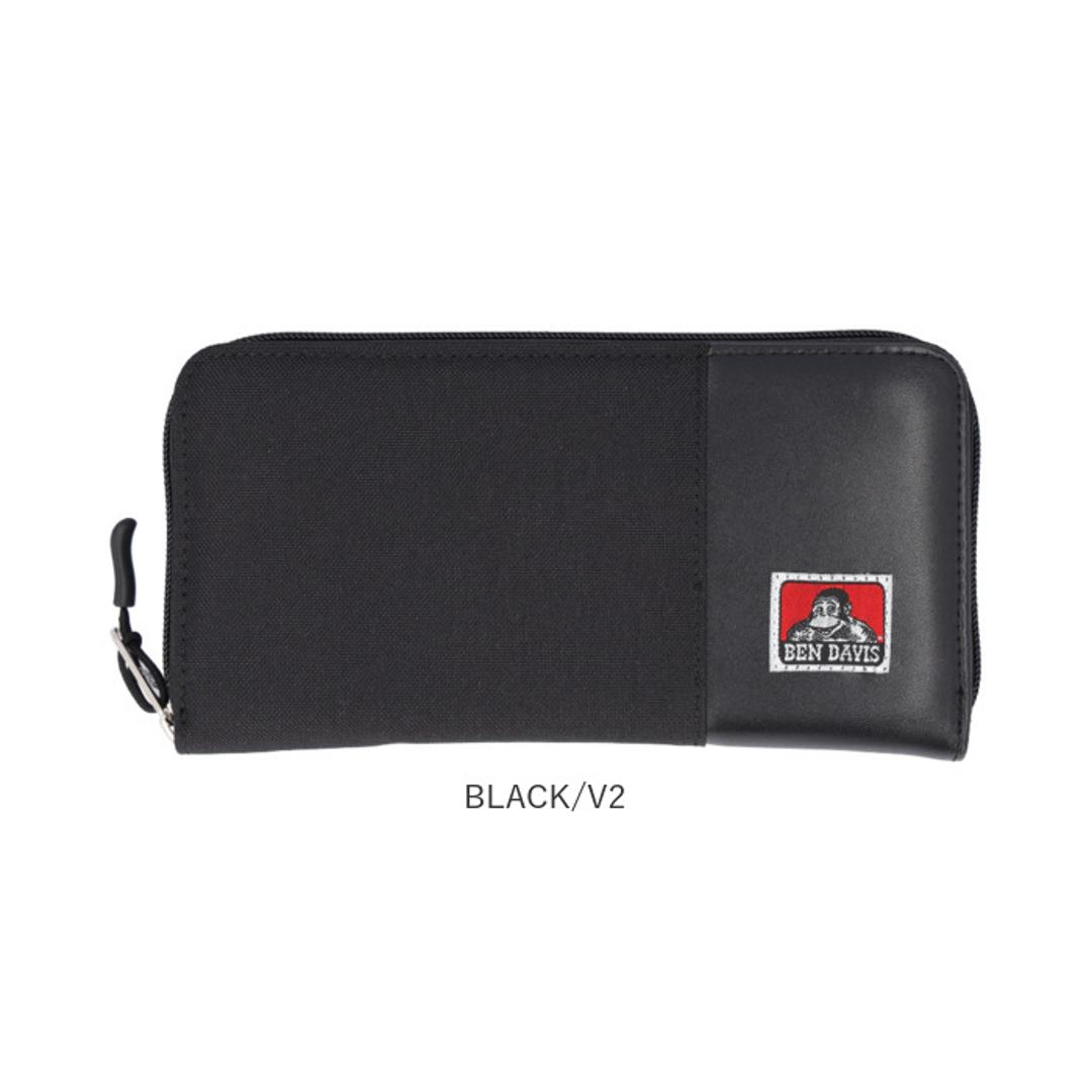 ベンデイビス 長財布 BEN DAVIS BDW-9194 通販 ブランド メンズ レディース おしゃれ 財布 サイフ ロングウォレット 長サイフ 大容量 LONG WALLET ラウンドファスナー カジュアル 小銭入れ 高校生 大学生 女子 女の子 男子 男の子 BLACK/S ・