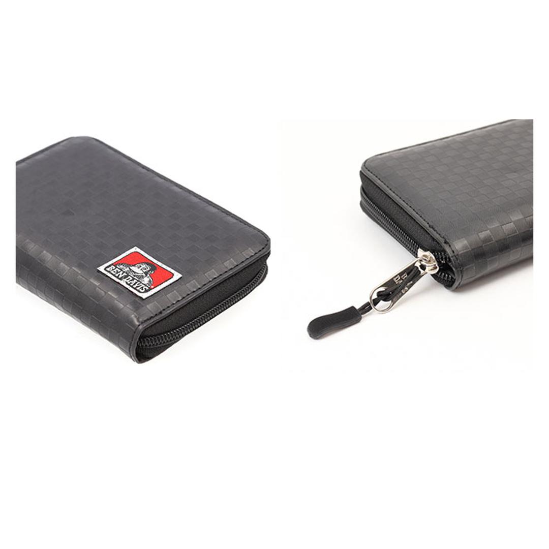 ベンデイビス 財布 BEN DAVIS BDW-9313 通販 ブランド メンズ レディース おしゃれ 二つ折り財布 ミニ財布 折り財布 ROUND WALLET ラウンドファスナー 小銭入れ 折財布 コンパクト 高校生 大学生 女子 女の子 男子 男の子 BLACK/S ・