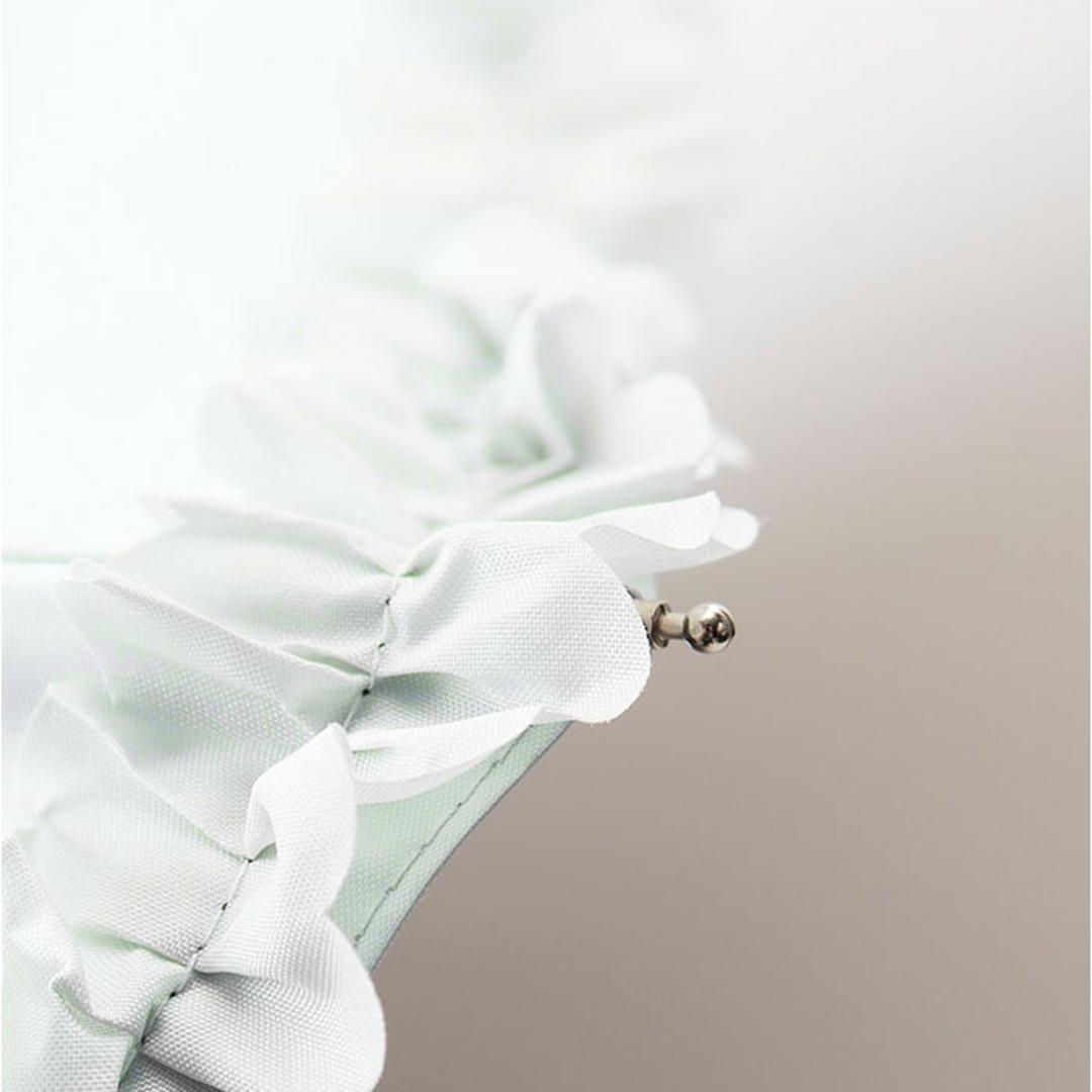 because 折りたたみ傘 晴雨兼用 ビコーズ B-095657 通販 日傘 折りたたみ 晴雨兼用傘 折り畳み傘 折りたたみ日傘 折り畳み日傘 完全遮光 UVカット 100% レディース 小さめ 50cm おしゃれ コンパクト フリル ポーチ付き 遮熱 フリル/ブラック ・