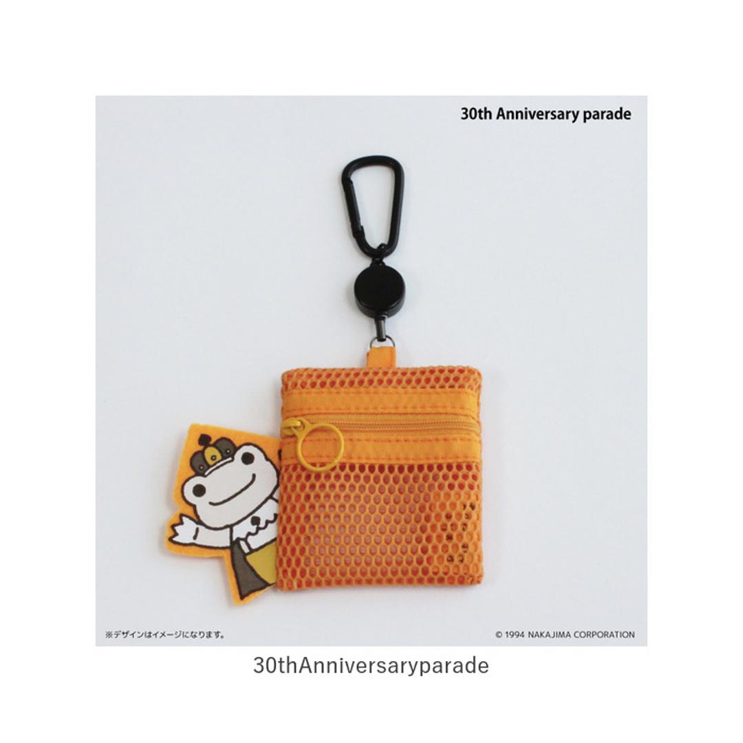 かえるのピクルス グッズ 通販 pickles the frog メッシュポーチ リール付き ポーチ 小さめ ミニポーチ メッシュ 小物入れ 化粧ポーチ カラビナ付き かわいい キャラクター カエルグッズ ピクルスザフロッグ おしゃれ 可愛い オシャレ ベーシック ・