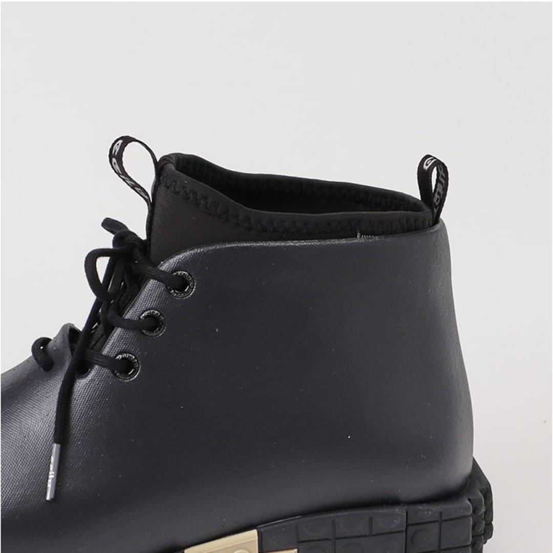 ccilu チル シューズ 通販 レインシューズ PANTOO PAOLOO XP スニーカー ブロックハイカットスニーカー 雨靴 靴 くつ メンズ レディース おしゃれ パントリオ きれいめ カジュアル 防水 オシャレ かわいい 晴雨兼用 歩きやすい BLACK/BLACK/COFFEE 23cm