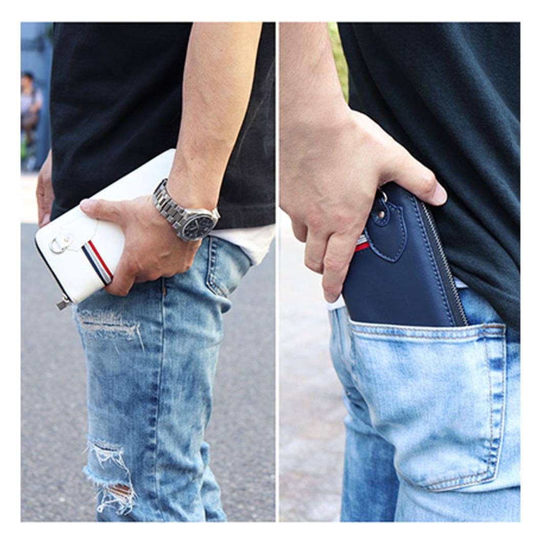 長財布 メンズ ラウンドファスナー 通販 長 財布 サイフ ブランド デイライト ロングウォレット おしゃれ ジュニア 中学生 高校生 男子 男の子 大容量 フェイク レザー 合皮 10代 20代 子供 入学祝い プレゼント ギフト ブラック ・