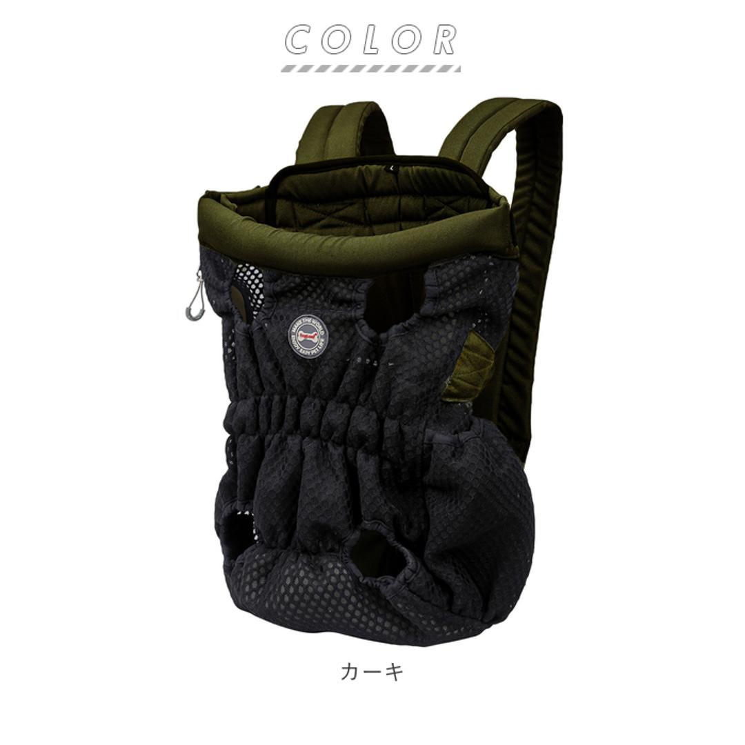 ペットキャリー リュック 通販 型 犬だっこひも キャリー バッグ 犬 猫 おしゃれ いぬ 小型犬 中型犬 抱っこ紐 スリング お出かけ おんぶ 2way グッズ ペット用品 カーキ 【即日発送】Mサイズ