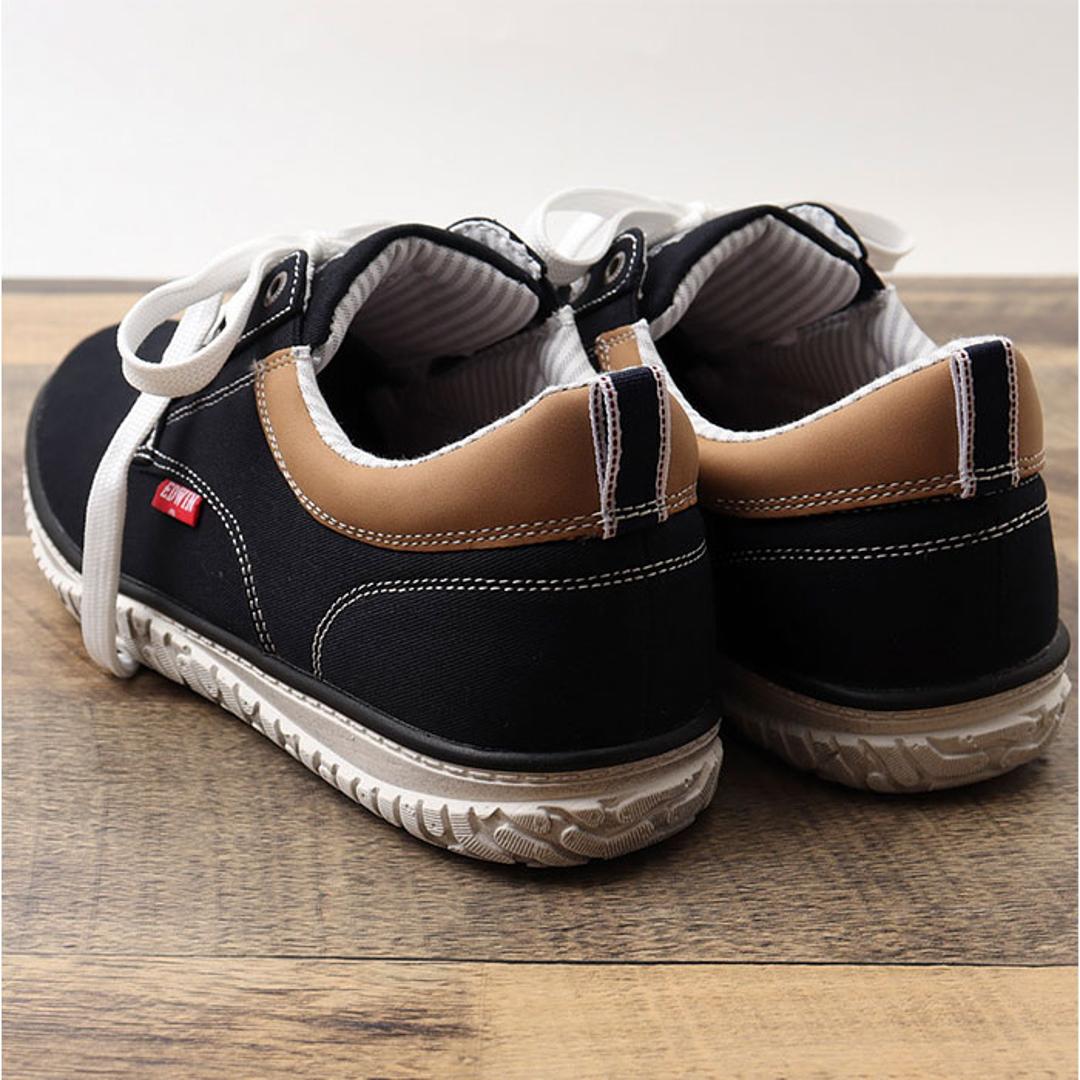 EDWIN スニーカー EDW7762 エドウィン 通販 メンズ ローカットスニーカー 軽量 幅広 ウォーキングシューズ 歩きやすい シューズ 紐靴 靴 くつ クツ カジュアルシューズ おしゃれ かわいい シンプル 男性 紳士靴 無地 スポーツ 運動 NAVY 25cm