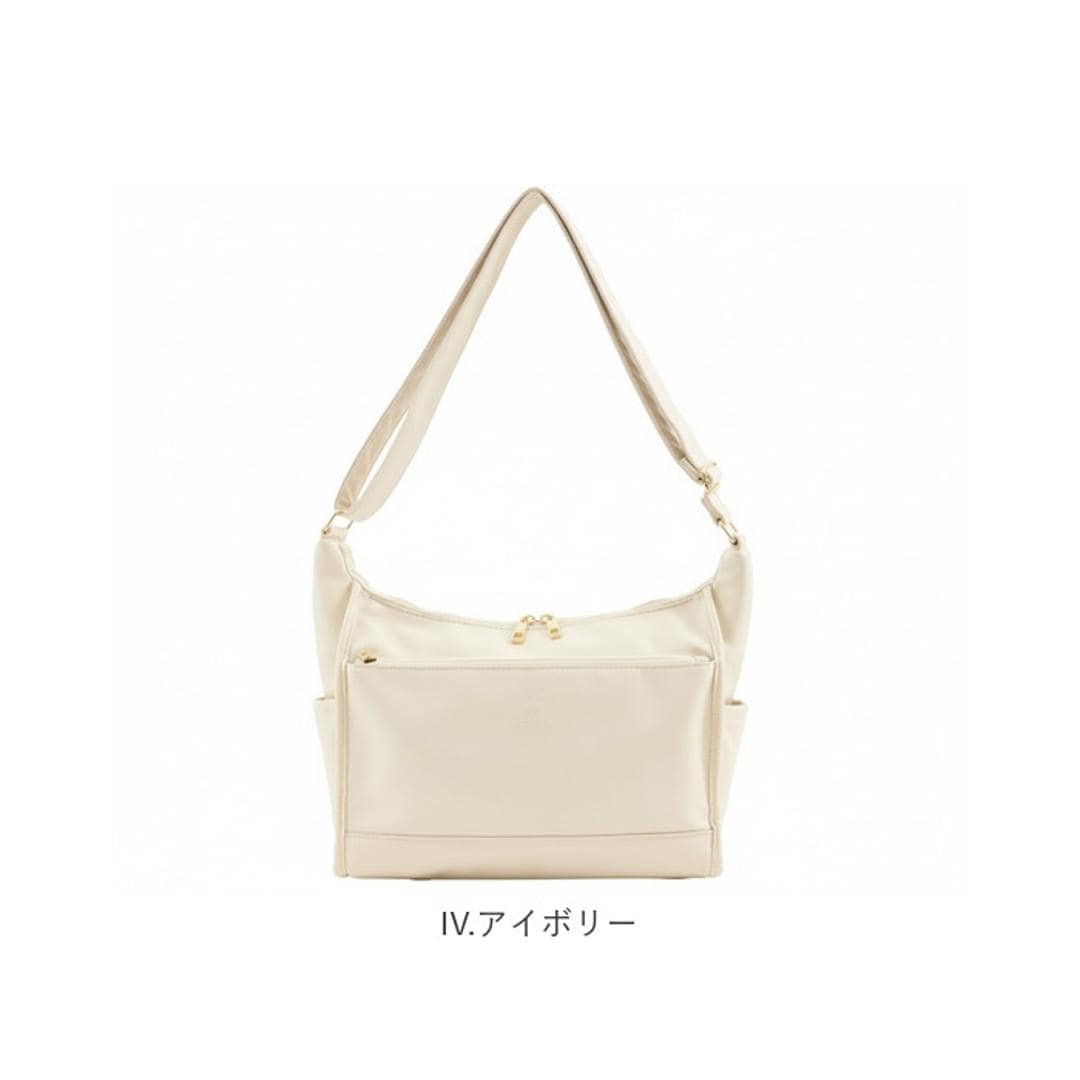 anello GRANDE アネログランデ ショルダーバッグ GTM1022 通販 ショルダーバック 斜めがけバッグ レディース メンズ 大人 サブバッグ 小さめ 通勤 おしゃれ きれいめ シンプル 10ポケット 合成皮革 NEO CABIN レディースバッグ BK.ブラック ・