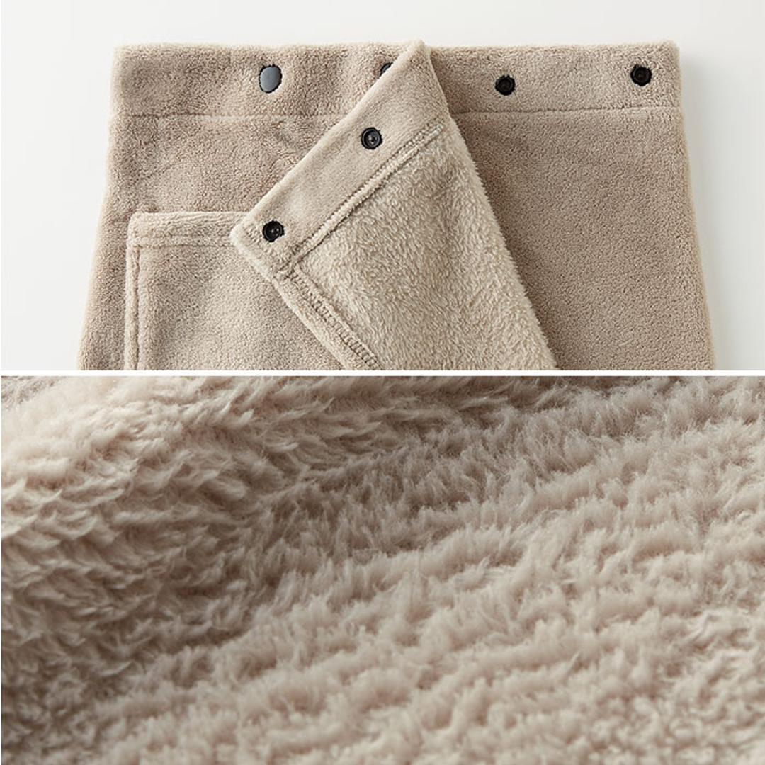 ひざ掛け ブランケット 通販 巻きスカート ラップスカート ロングスカート 毛布 着る毛布 ルームウェア ロング スカート レディース あったか 暖かい 防寒 グッズ 防風 秋 冬 秋冬 冷え 冷え症 かわいい ネイビー M-LLサイズ