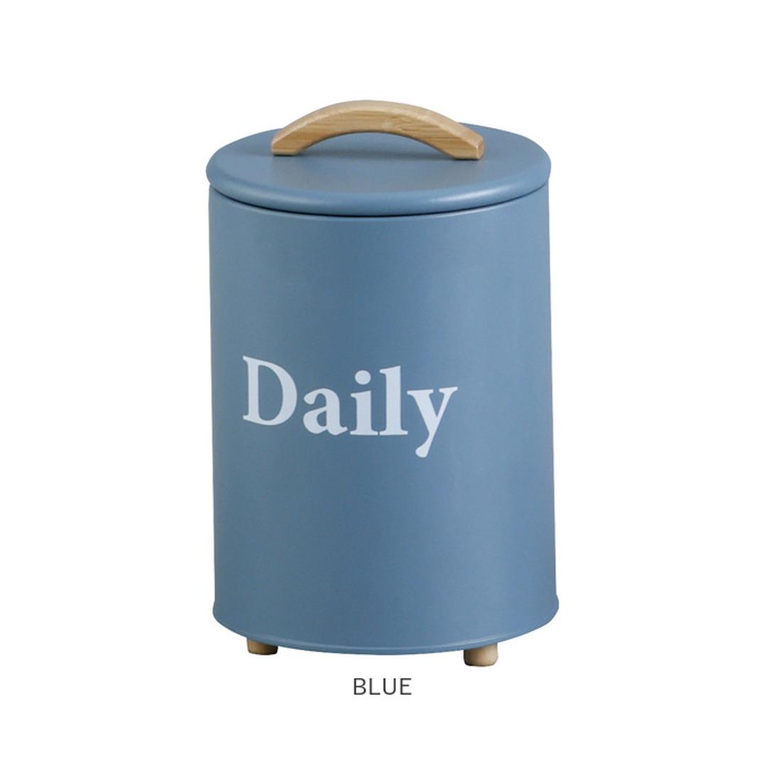 収納ケース 小物 通販 小物入れ ふた付き 収納ボックス アビデ ボワット ラウンドケース おしゃれ オシャレ 缶 収納缶 蓋付き シンプル かわいい 整理整頓 リビング 寝室 玄関 新生活 インテリア 雑貨 IVORY ・