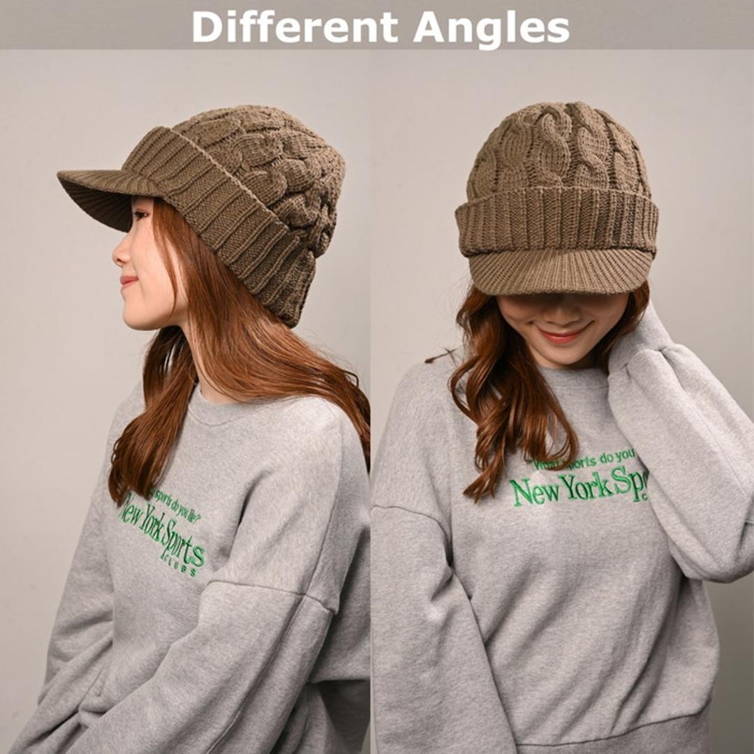 キャスケット レディース 秋冬 通販 つば付きニット帽 帽子 冬 秋 ニット帽子 ニットキャップ つば付 キャスケット帽子 かわいい 無地 洗える 手洗い おしゃれ 消臭 女性 女の子 538390 ニットキャスケット ハンチングハット レディース帽子 BE ・