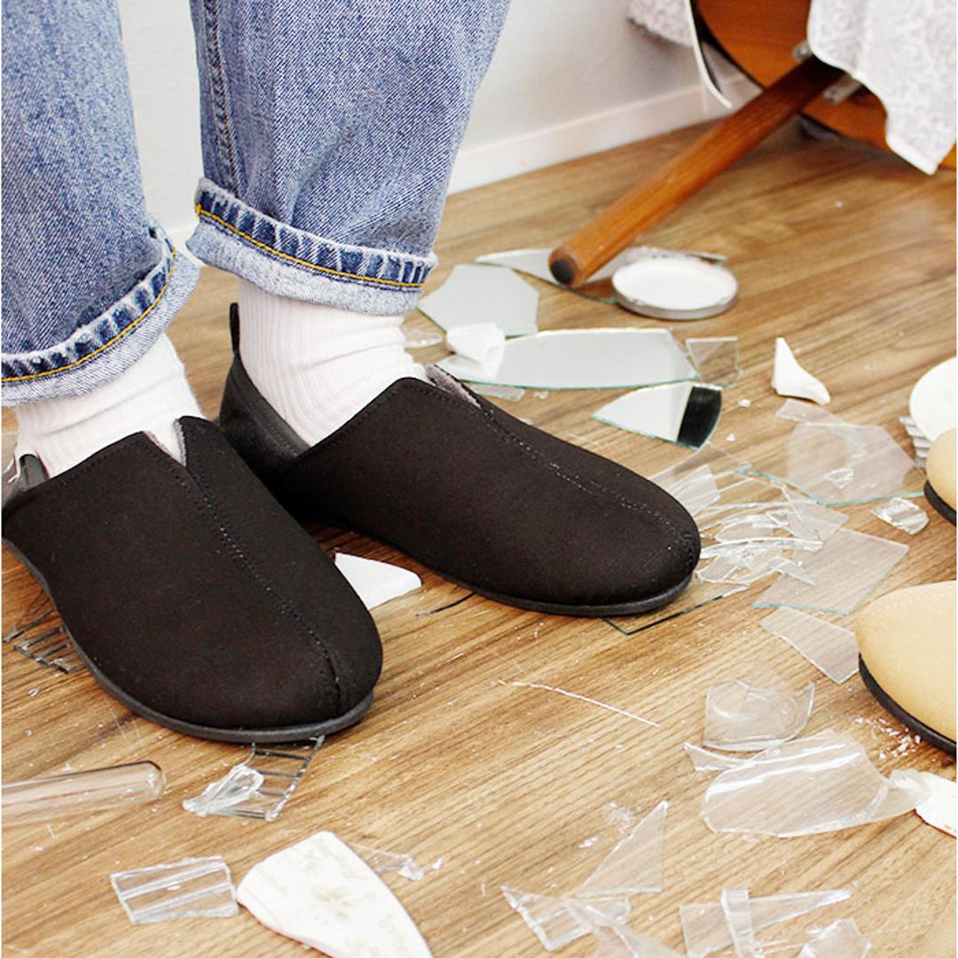 防災スリッパ 踏み抜き防止 通販 防災ルームシューズ スリッパ 防災 携帯スリッパ 折らない ルームシューズ バブーシュ 室内履き ルームスリッパ 防災グッズ 非常時 安全 ガラス片 災害 地震 避難 おしゃれ Kateva Guard KTV-G 防災用品 BE/ベージュ Mサイズ(21.5~23.5cm)