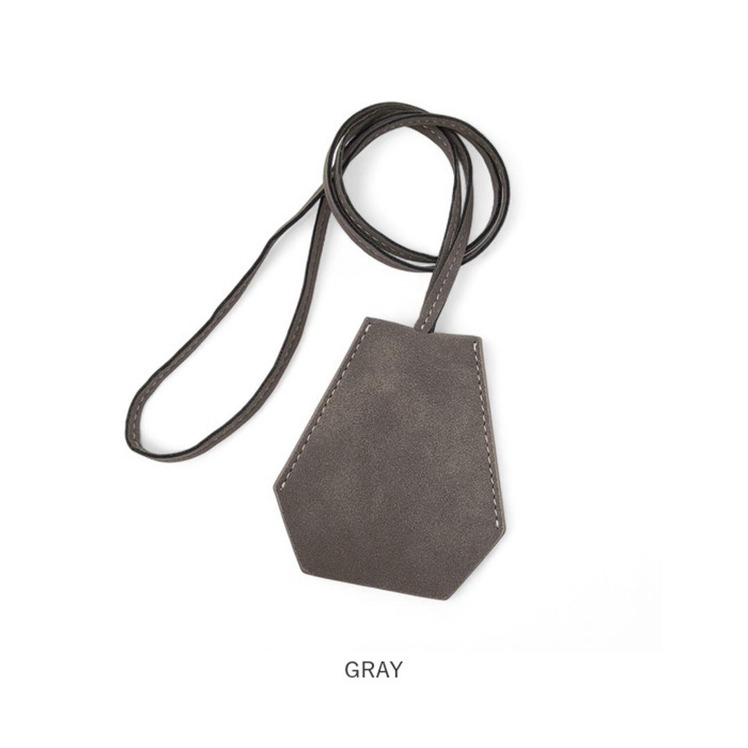 キークロシェット 通販 キーケース クロシェット 首掛け 鍵入れ 鍵ケース キーアクセサリー 鍵 カギ 男女兼用 キーホルダー キーリング おしゃれ かわいい シンプル 便利 持ち運び 合皮 出し入れ可能 ネックレス ギフト 贈り物 BLACK ・