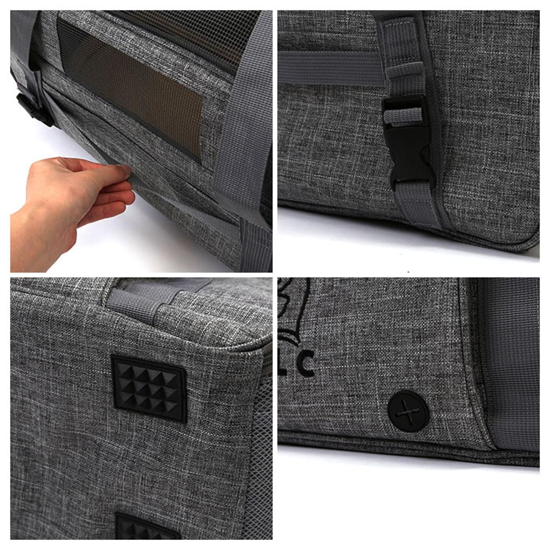 ペットキャリー 折りたたみバッグ 通販 ボストンバッグ 犬 猫 キャリーバック ペットキャリーバッグ 折り畳み おしゃれ 顔出し 小型犬 おしゃれ 旅行 通院 おでかけ 猫用 ネコ 犬用 いぬ ペット グッズ ペット用品 ブラック ・