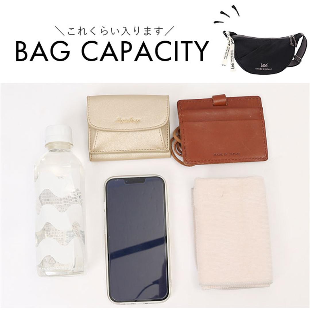 Lee リー ショルダーバッグ arcana 320-1300 通販 舟形ショルダー ショルダーバック ショルダー 肩掛け ななめかけ 斜めかけ 軽量 軽い 小さめ 小さい 舟形 レディース メンズ 男女兼用 ユニセックス シンプル カジュアル 旅行 トラベル ブラック ・