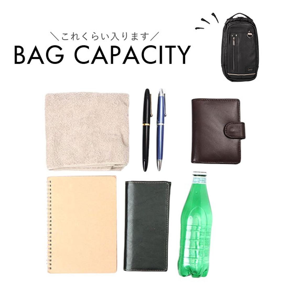 Lee リー ボディバッグ 通販 斜めがけ メンズ レディース ボディバック おしゃれ 斜めがけバッグ 大人 シンプル 無地 ボディーバッグ ボディーバック ギフト バック かばん カバン ギフト 贈り物 かっこいい BLACK ・