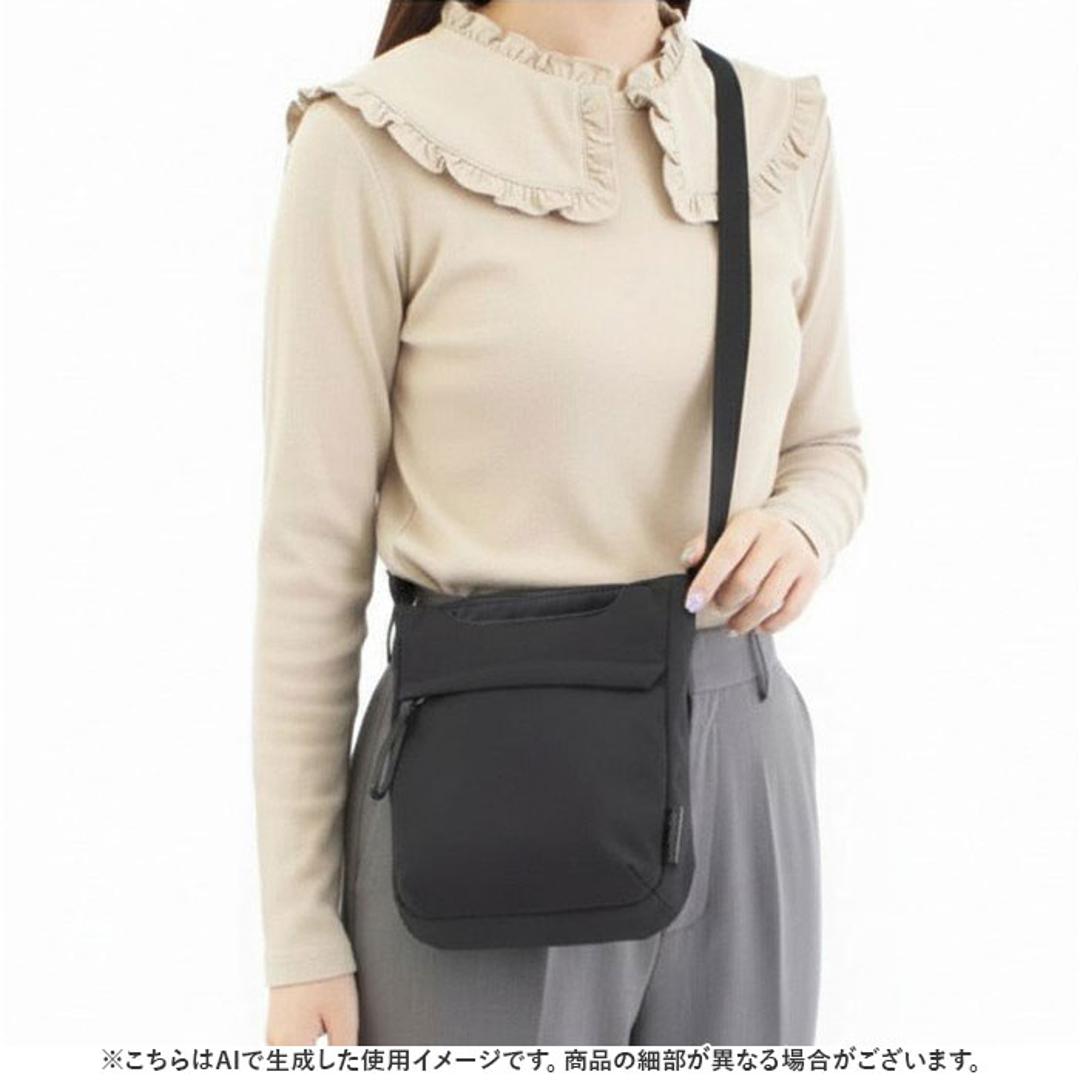 legato largo ショルダー 通販 レガートラルゴ ショルダーバッグ ミニショルダー ミニショルダーバッグ 斜め掛け 斜めがけ レディース バッグ 縦型 小さめ ナイロン LH-F3455 2way 軽い 軽量 かわいい おしゃれ GBE.グレーベージュ ・