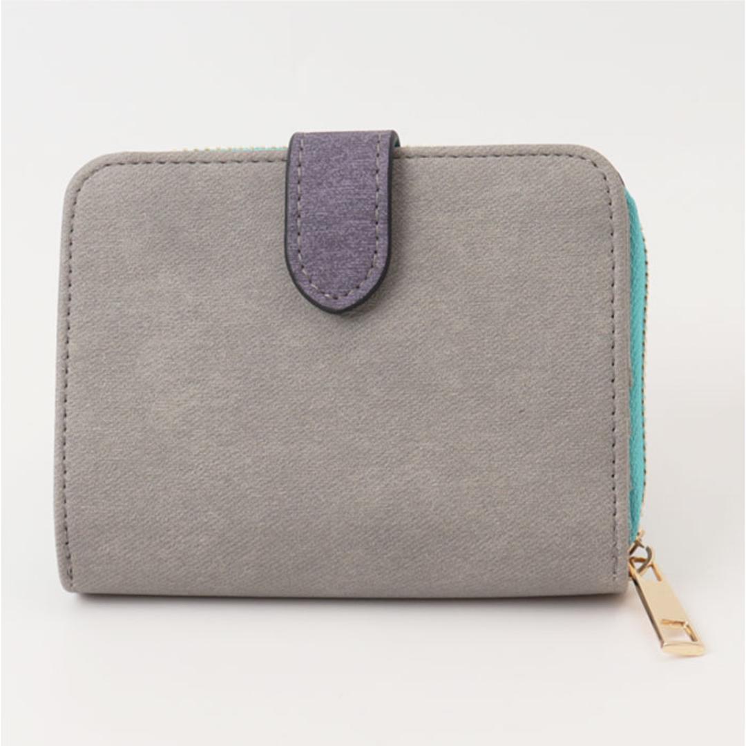 ラムモード 二つ折り財布 財布 37891t 通販 2つ折り財布 折り財布 さいふ サイフ お財布 レディース財布 2つ折り 二つ折り 札入れ 小銭入れ ファスナー カード入れ かわいい 可愛い レディース 女性 ギフト 贈り物 おしゃれ グレー ・