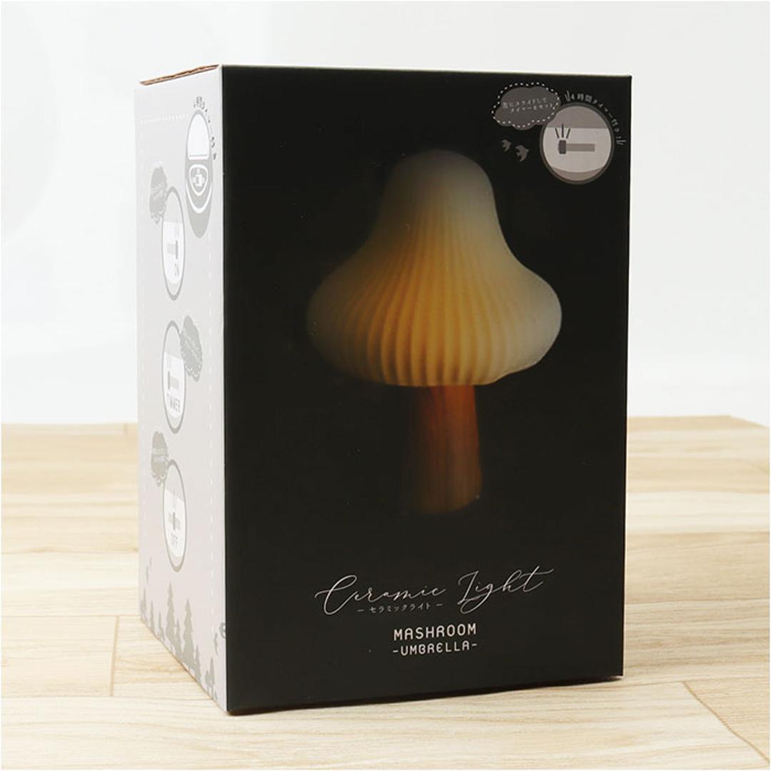 ライト おしゃれ 置き型 通販 LUMO ルーモ LEDライト LED セラミックライト 大人かわいい オシャレ テーブルライト セラミック インテリア 卓上 コードレス 寝室 廊下 子供部屋 シンプル コンパクト 癒し ギフト 贈り物 グローバルアロー マッシュルーム.スリム ・